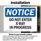 Signmission Do Not Enter X-Ray In Progress OSHA Notice Sign, Vinyl Decal, 10in W x 7in L, 2PK OS-2PACK-NS-D-710-L-11271 - alternate 6